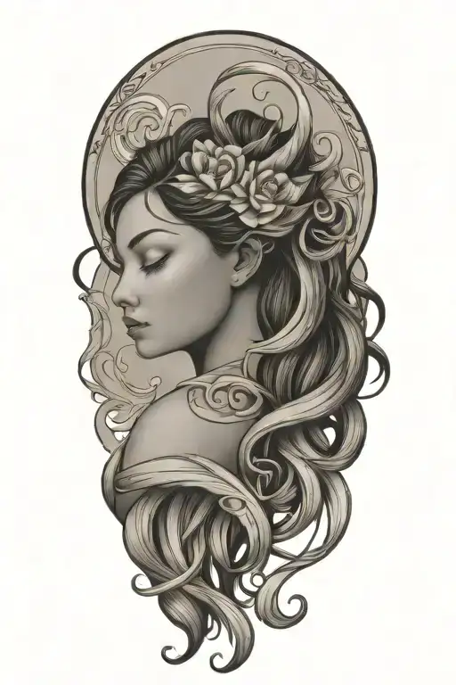 virgo, taurus, scorpio zodiac sign intertwined tattoo design idea