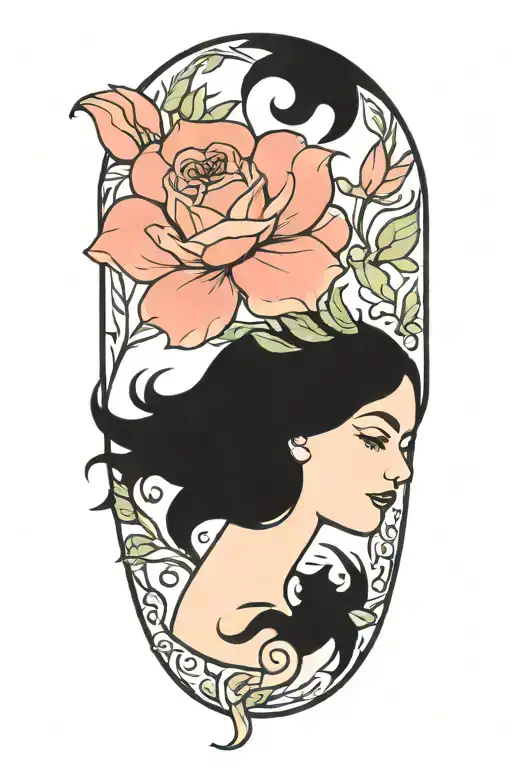 virgo, taurus, scorpio zodiac sign intertwined tattoo design idea