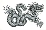 burmese dragon tattoo design idea