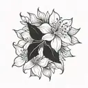 Hong Kong bauhinia flower tattoo tattoo design idea
