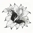 Hong Kong bauhinia flower tattoo tattoo design idea