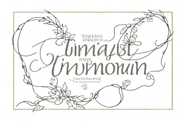 "there's beauty in completion. And always faith in the unknown" tattoo design idea