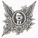 hitler tattoo design idea