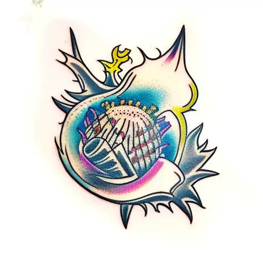 thistle tattoo design idea