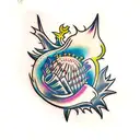 thistle tattoo design idea