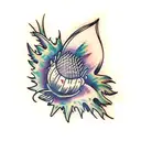 thistle tattoo design idea