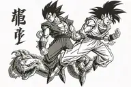 dragon ball z tattoo design idea