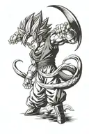 dragon ball z tattoo design idea