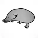 cute platypus tattoo design idea