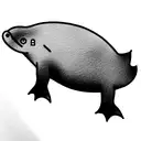 cute platypus tattoo design idea