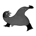 cute platypus tattoo design idea