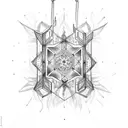 chandelier tattoo design idea