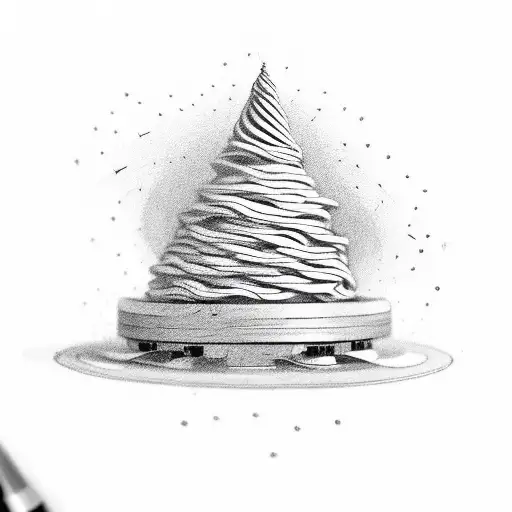 spinning top tattoo design idea