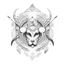 zodiac signs Libra Virgo and Pisces tattoo design idea