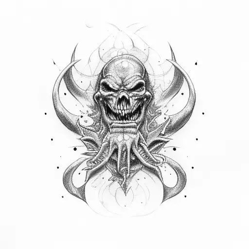 good to bad heaven hell demons angels money cloths cars tattoo design idea