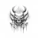 good to bad heaven hell demons angels money cloths cars tattoo design idea