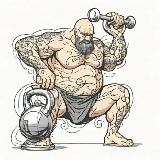 160 kg kettlebell weight loss tattoo design idea