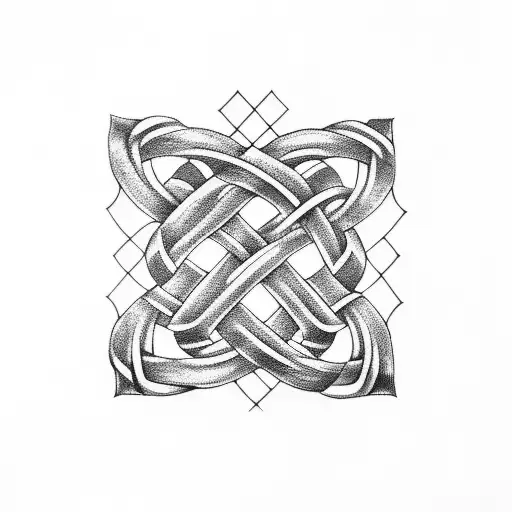Irish knot tattoo design idea