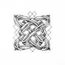 Irish knot tattoo design idea