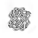 Irish knot tattoo design idea