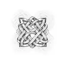 Irish knot tattoo design idea