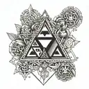 Zelda triforce  tattoo design idea