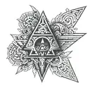 Zelda triforce  tattoo design idea