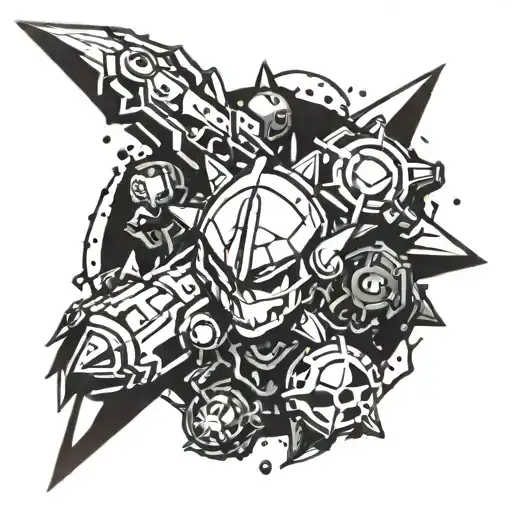 Gurren lagann drill tattoo design idea