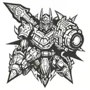 Gurren lagann drill tattoo design idea