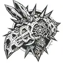 Gurren lagann drill tattoo design idea
