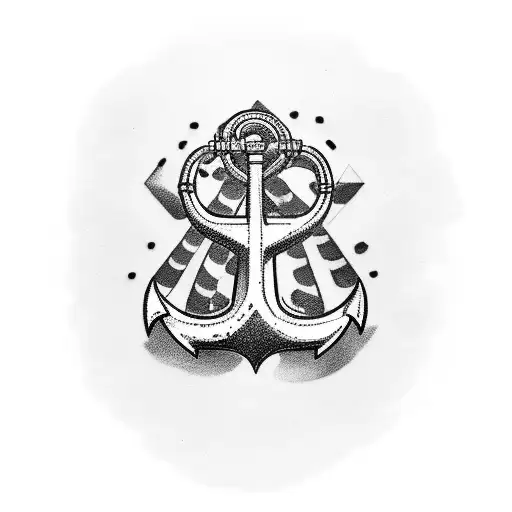 Combine an anchor and the word daddy tattoo design idea