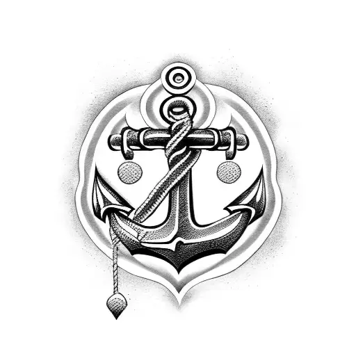Combine an anchor and daddy tattoo design idea