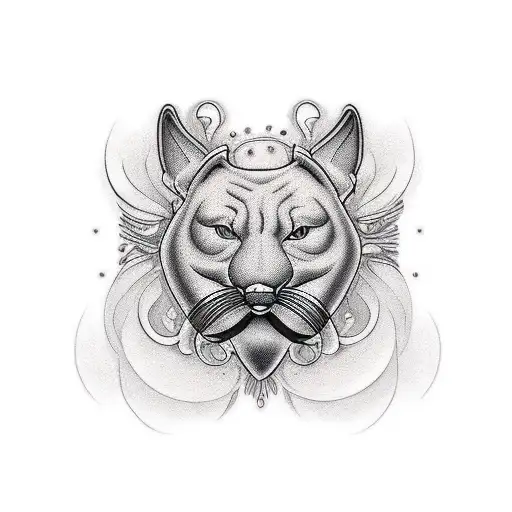 mustache  tattoo design idea