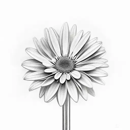stethoscope wrapped up in Gerber daisies  tattoo design idea