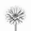 stethoscope wrapped up in Gerber daisies  tattoo design idea