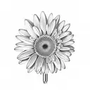 stethoscope wrapped up in Gerber daisies  tattoo design idea