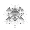 tromsø chaterdal, and inside it says "Aut-y" in binary tattoo design idea