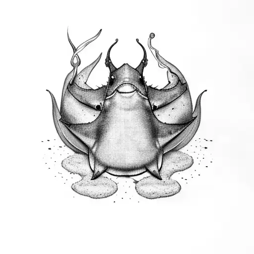 stingray ready to fight tattoo design idea
