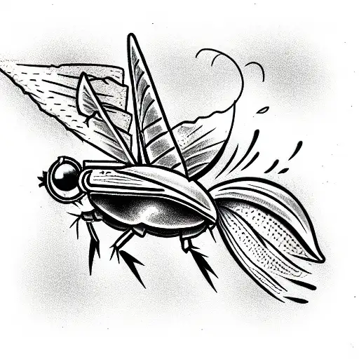 cockroach jet pack  tattoo design idea