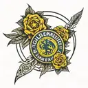 club America with name Nichole   tattoo design idea
