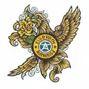club America with name Nichole   tattoo design idea