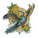 club America with name Nichole   tattoo design idea