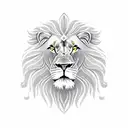 Lion with British flag tattoo design idea