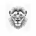 Lion with British flag tattoo design idea