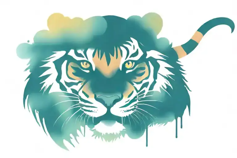 Pectoral Tiger Inspired tatoo tattoo design idea