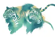 Pectoral Tiger Inspired tatoo tattoo design idea