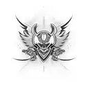 motocross anjo tattoo design idea