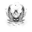 motocross anjo tattoo design idea