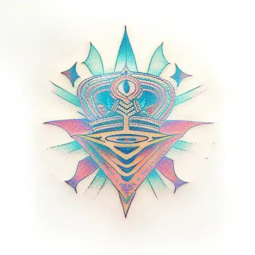 bohemian rhapsody with ethnic design  tattoo design idea