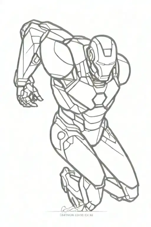 Ironman tattoo design idea